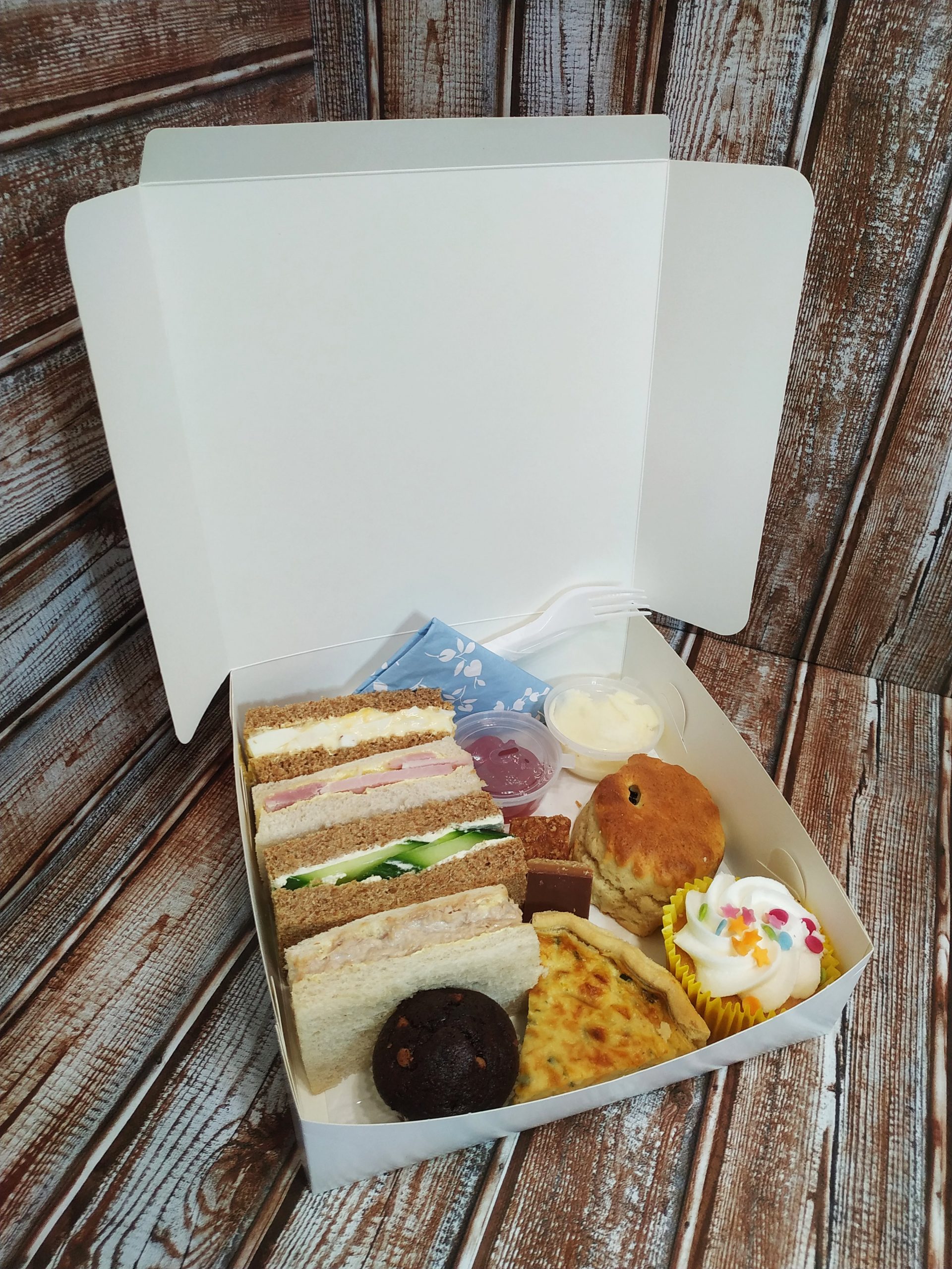 Afternoon Tea Box available to pre-order from Sandwich in the Square